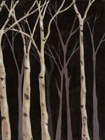 Midnight Birches II Fine Art Print