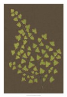 Ferns on Linen III Fine Art Print