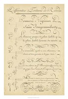 Alphabet Sampler III by Denis Diderot - 18" x 26"