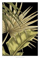 Rustic Tropical Leaves II Fine Art Print