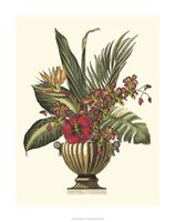 Tropical Foliage in Urn I Framed Print