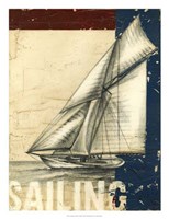 Vintage Tradewinds I Fine Art Print