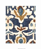 Ocean Ikat I Fine Art Print