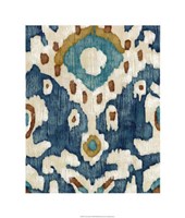 Ocean Ikat II Fine Art Print