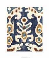 Ocean Ikat III Fine Art Print