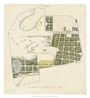 Plan General de la Villa Borghese Fine Art Print