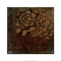 Damask Silhouette III Fine Art Print