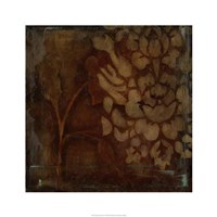 Damask Silhouette IV Fine Art Print