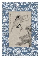 Asian Crane Panel I Fine Art Print