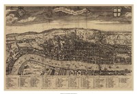 Bird's Eye View of London Fine Art Print