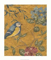 Golden Chinoiserie II Fine Art Print