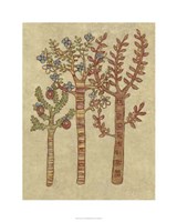 Linen Trees I Framed Print