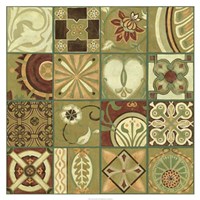 Pistachio Patchwork II Framed Print