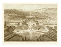 Bird's Eye View of Versailles Fine Art Print