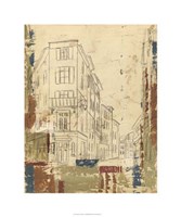 Streets of Downtown I Framed Print