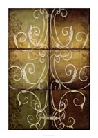 Wrought Iron & Damask Fine Art Print