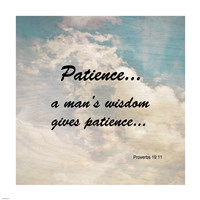 Patience Proverbs 19:11 Against the Sky Fine Art Print