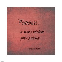 Patience Proverbs 19:11 Fine Art Print