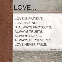 Love is Patient, Love is Kind Fine Art Print