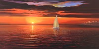 Rosso tramonto by Adriano Galasso - 39" x 20" - $32.49