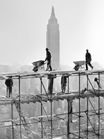 Empire Silhouette in Framework Fine Art Print