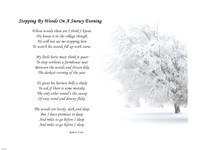 Stopping by Woods on a Snowy Evening by Robert Frost Fine Art Print