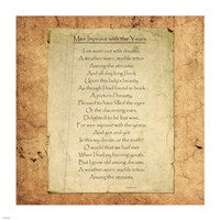Men Improve With the Years by William Butler Yeats Fine Art Print