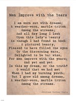 Men Improve With the Years Fine Art Print