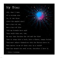 My Star by Robert Browning Fine Art Print