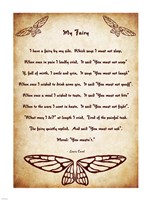 My Fairy by Lewis Carroll - tall Fine Art Print