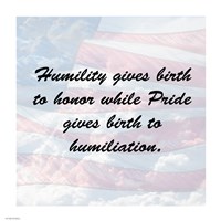 Humility - flag Fine Art Print