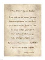 If You Are Beaten by Walter D. Wintle Fine Art Print