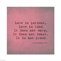 1 Corinthians 13:4 Fine Art Print