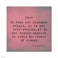 1 Corinthians 13:5 Fine Art Print