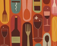 Wine & Dine by Jenn Ski - 14" x 11"