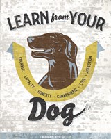 Learn From Your Dog Fine Art Print