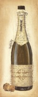 Bubbly Champagne Bottle Framed Print