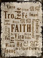 Faith in Multiple Languages Fine Art Print