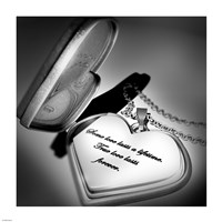 Locket Love Quote Fine Art Print