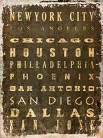 US Cities Fine Art Print