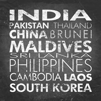 Asia Countries Fine Art Print