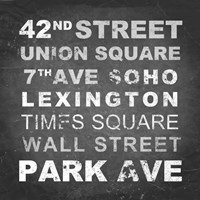 New York Places I Fine Art Print