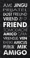 Friend in Different Languages Fine Art Print