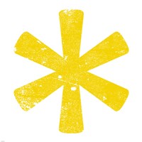 Yellow Asterisk by Veruca Salt - various sizes - $28.49
