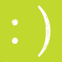 Lime Smiley Framed Print