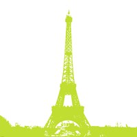 Lime Eiffel Tower Fine Art Print