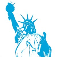 Blue Liberty Fine Art Print