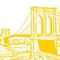 Yellow Brooklyn Bridge Fine Art Print