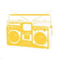 Yellow Boom Box Fine Art Print