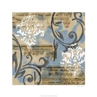 Notes & Scrolls I Framed Print